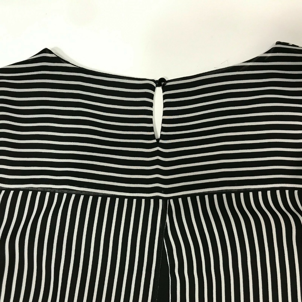 SOLD AB Studio XL 3/4 Sleeve Stripe Blouse EUC - Picture 3 of 6